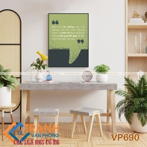 Tranh động lực slogan trang trí - VP690