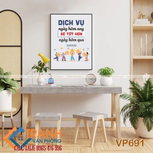 Tranh động lực slogan trang trí - VP691