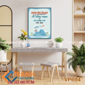 Tranh động lực slogan trang trí - VP694