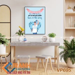 Tranh động lực slogan trang trí - VP695