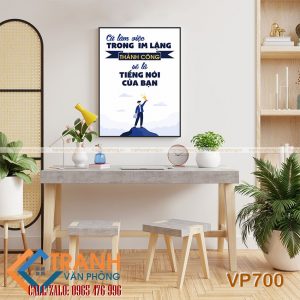 Tranh động lực slogan trang trí - VP700