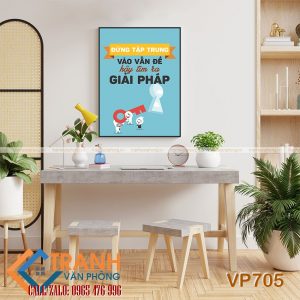 Tranh động lực slogan trang trí - VP705