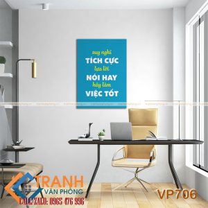 Tranh động lực slogan trang trí - VP706 - Ảnh 2