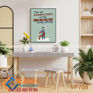 Tranh động lực slogan trang trí - VP708