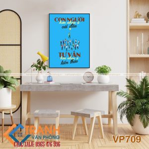 Tranh động lực slogan trang trí - VP709
