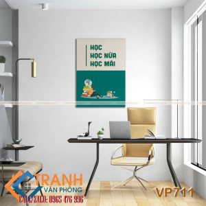 Tranh động lực slogan trang trí - VP711 - Ảnh 2