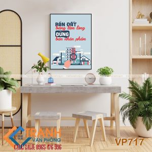 Tranh động lực slogan trang trí - VP717