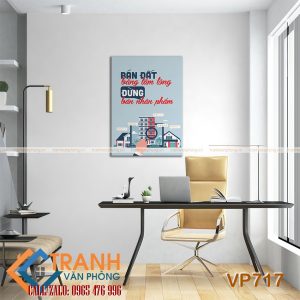 Tranh động lực slogan trang trí - VP717 3 Tranh động lực slogan trang trí - VP717 - Ảnh 2