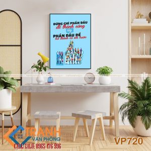 Tranh động lực slogan trang trí - VP720