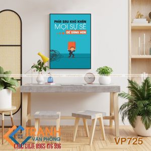 Tranh động lực slogan trang trí - VP725