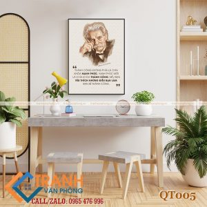 Tranh động lực slogan các câu danh ngôn, trích dẫn trang trí văn phòng - QT005