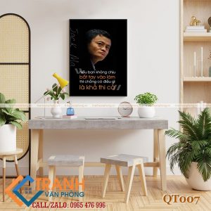 Tranh động lực slogan các câu danh ngôn, trích dẫn trang trí văn phòng - QT007