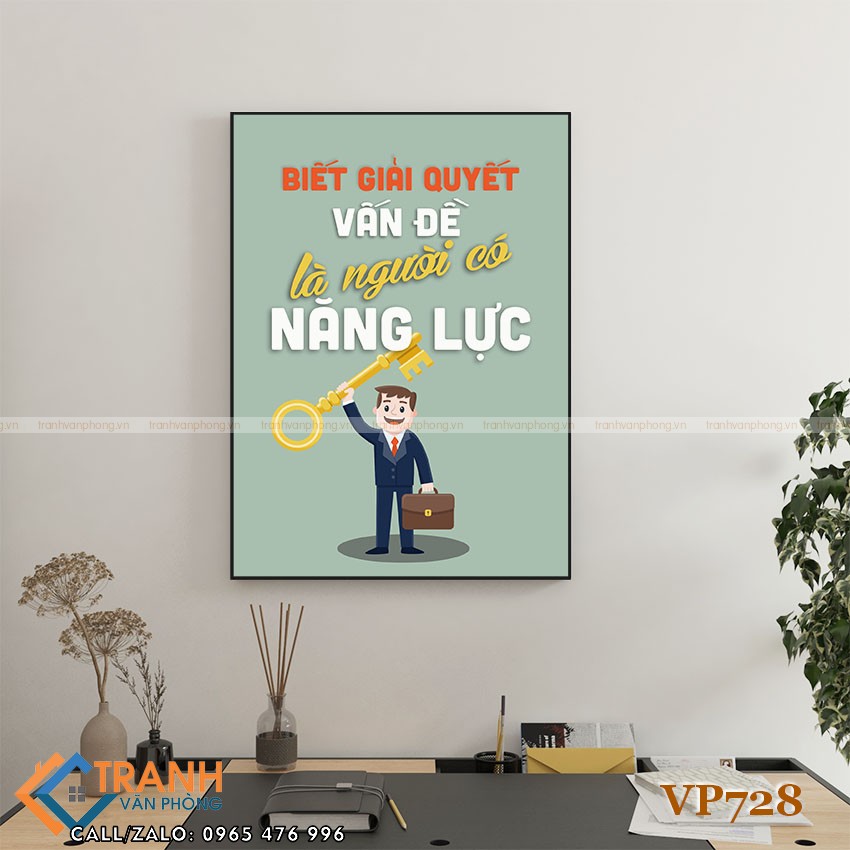 Tranh động lực slogan trang trí - VP728 1 Tranh động lực slogan trang trí - VP728