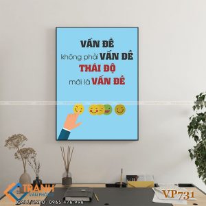 Tranh động lực slogan trang trí - VP731
