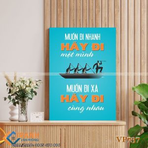 Tranh động lực slogan trang trí - VP737 3 Tranh động lực slogan trang trí - VP737 - Ảnh 2