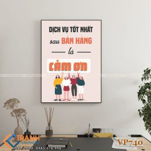 Tranh động lực slogan trang trí - VP740