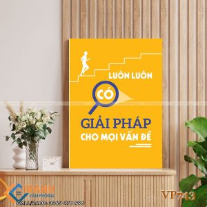 Tranh động lực slogan trang trí - VP743 - Ảnh 2
