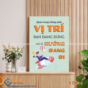 Tranh động lực slogan trang trí - VP744 3 Tranh động lực slogan trang trí - VP744 - Ảnh 2