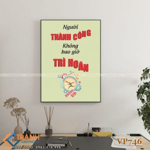 Tranh động lực slogan trang trí - VP746