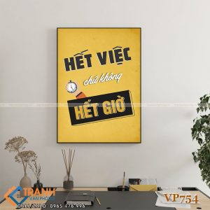 Tranh động lực slogan trang trí - VP754