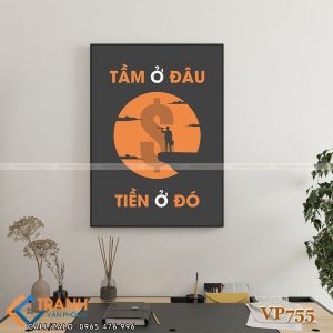 Tranh động lực slogan trang trí - VP755