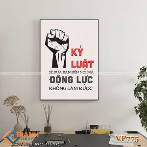Tranh động lực slogan trang trí - VP775