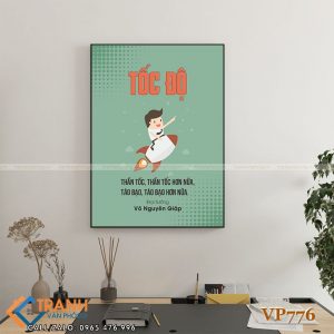 Tranh động lực slogan trang trí - VP776
