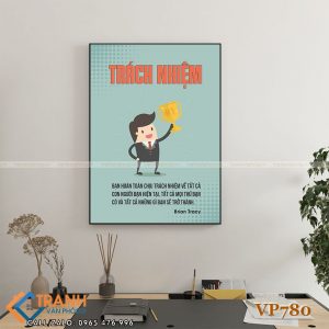 Tranh động lực slogan trang trí - VP780