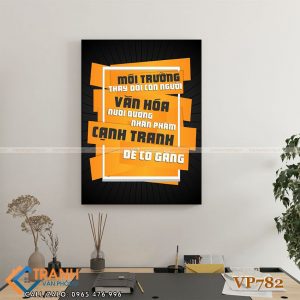 Tranh động lực slogan trang trí - VP782