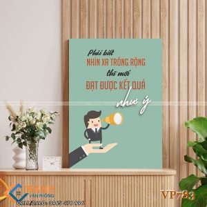 Tranh động lực slogan trang trí - VP783 - Ảnh 2