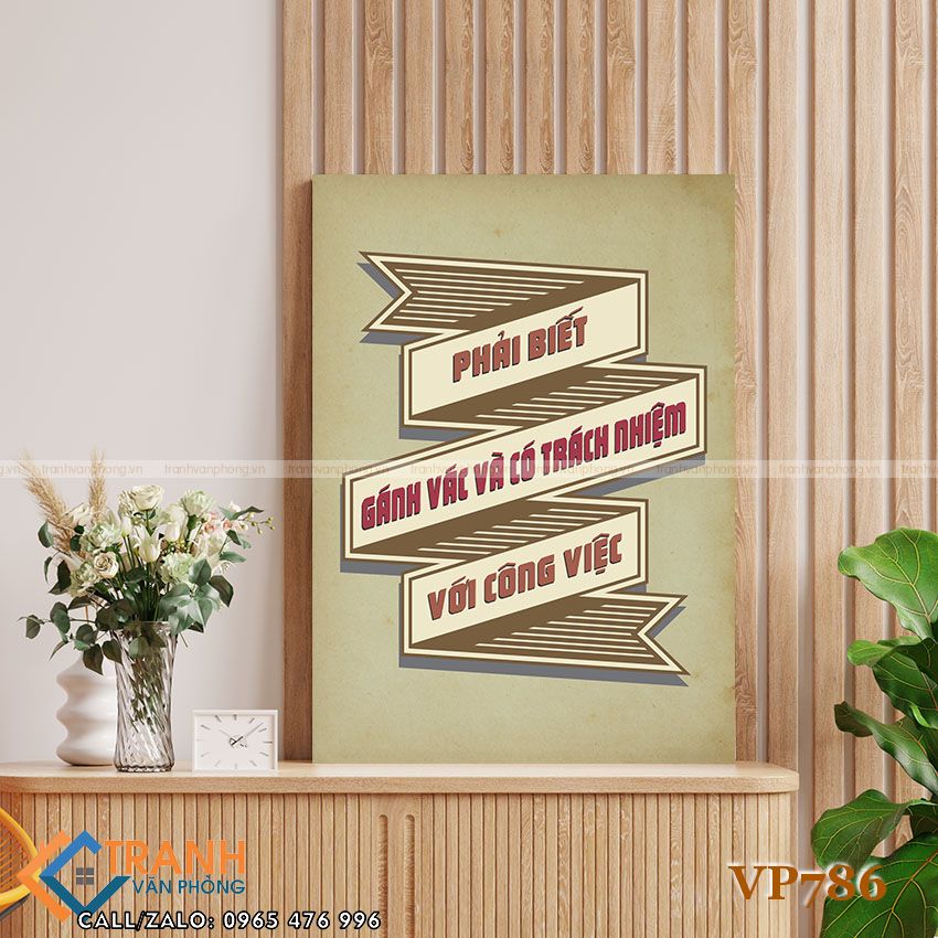 Tranh động lực slogan trang trí - VP786 2 Tranh động lực slogan trang trí - VP786 - Ảnh 2