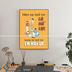 Tranh động lực slogan trang trí - VP787
