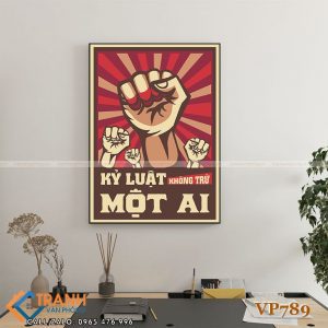Tranh động lực slogan trang trí - VP789