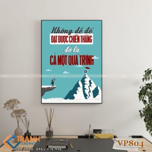 Tranh động lực slogan trang trí - VP804