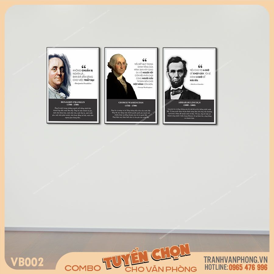 Bộ 3 tranh quotes vĩ nhân và các trích dẫn nổi tiếng - VB002 1 Bộ 3 tranh quotes vĩ nhân và các trích dẫn nổi tiếng - VB002