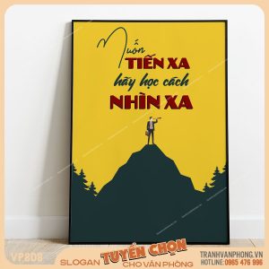 Tranh động lực slogan trang trí - VP808