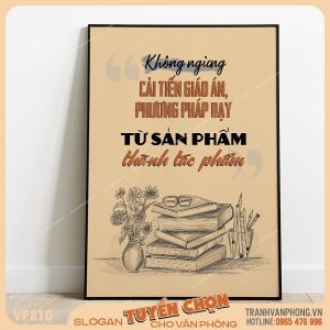 Tranh động lực slogan trang trí - VP810