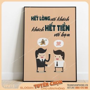 Tranh động lực slogan trang trí - VP812