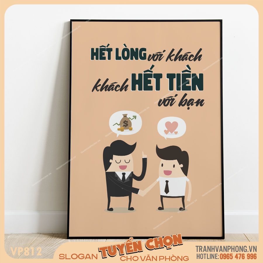 Tranh động lực slogan trang trí - VP812 1 Tranh động lực slogan trang trí - VP812