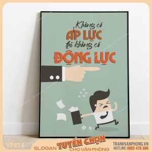 Tranh động lực slogan trang trí - VP814