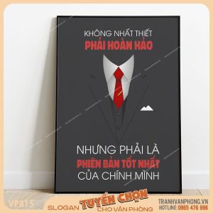 Tranh động lực slogan trang trí - VP815