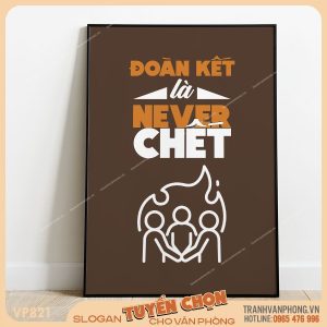Tranh động lực slogan trang trí - VP821