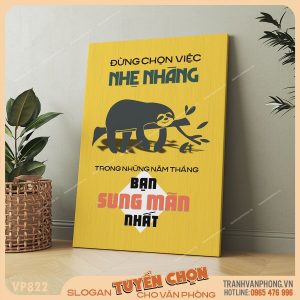 Tranh động lực slogan trang trí - VP822 3 Tranh động lực slogan trang trí - VP822 - Ảnh 2