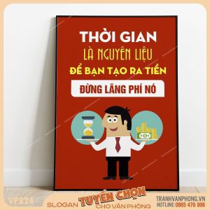 Tranh động lực slogan trang trí - VP824