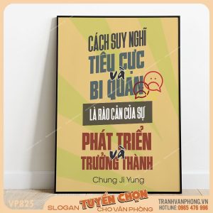 Tranh động lực slogan trang trí - VP825