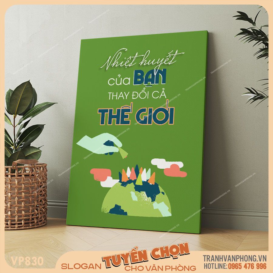 Tranh động lực slogan trang trí - VP830 2 Tranh động lực slogan trang trí - VP830 - Ảnh 2