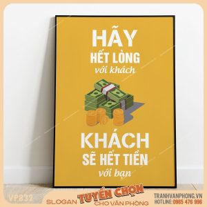 Tranh động lực slogan trang trí - VP832