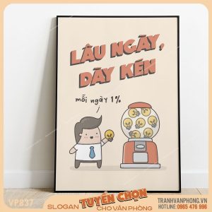 Tranh động lực slogan trang trí - VP837