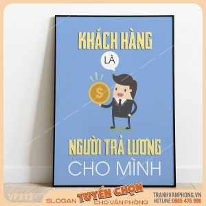Tranh động lực slogan trang trí - VP842