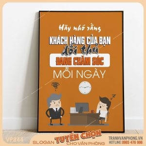 Tranh động lực slogan trang trí - VP844